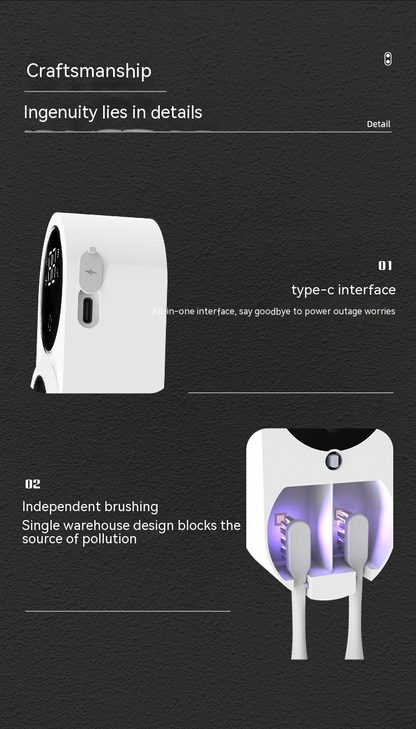 Tooth Brush Holder Sanitizer UV